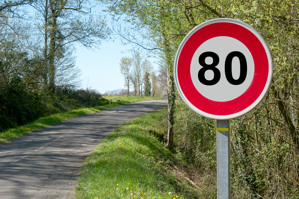 Abaissement de la limitation de vitesse à 80km/h